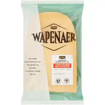 Jumbo Wapenaer Goudse Kaas 48+ Jong Belegen ca. 230 g aanbieding