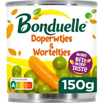 Jumbo Bonduelle Doperwtjes & Worteltjes 150 g aanbieding