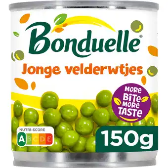 Jumbo Bonduelle Jonge Velderwtjes 150 g aanbieding