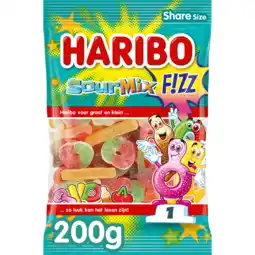 Jumbo Haribo Sour Mix F!ZZ 200 g aanbieding