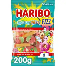 Jumbo Haribo Sour Mix F!ZZ 200 g aanbieding