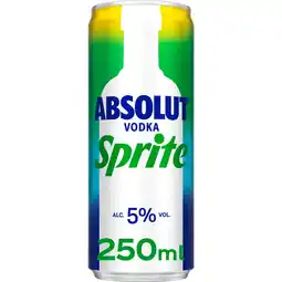 Jumbo Absolut - Vodka Sprite - 250ML aanbieding