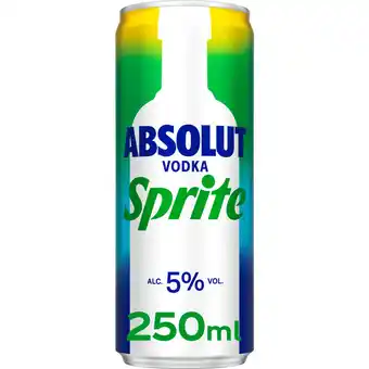 Jumbo Absolut - Vodka Sprite - 250ML aanbieding