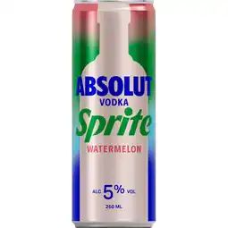 Jumbo Absolut Vodka Sprite Watermelon 250 ml aanbieding