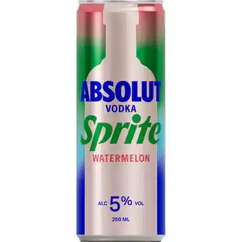 Jumbo Absolut Vodka Sprite Watermelon 250 ml aanbieding