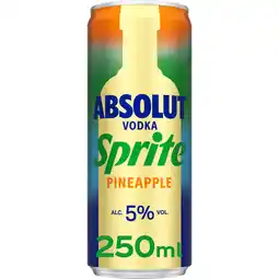 Jumbo Absolut Vodka Sprite Pineapple 250ML aanbieding