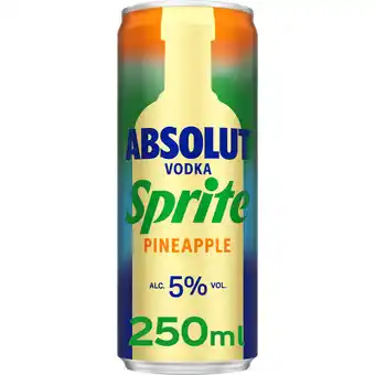 Jumbo Absolut Vodka Sprite Pineapple 250ML aanbieding