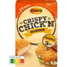 Jumbo Mora Crispy Chick'n Burgers Original 3 Stuks 240 g aanbieding