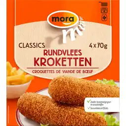 Jumbo Mora Classics Rundvlees Kroketten 4 x 70 g aanbieding