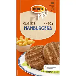 Jumbo Mora Classics Hamburgers 4 x 80 g aanbieding