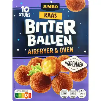 Jumbo Jumbo Kaas Bitterballen Airfryer & Oven Wapenaer 10 Stuks aanbieding
