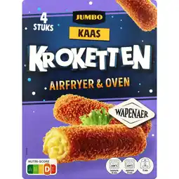 Jumbo Jumbo Kaas Kroketten Airfryer & Oven Wapenaer 4 Stuks aanbieding