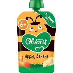 Jumbo Olvarit Knijpfruit Appel Banaan 6+ Maanden 100 g aanbieding