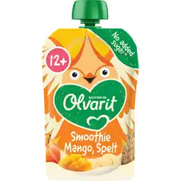 Jumbo Olvarit Knijpfruit Smoothie Mango Spelt 12+ Maanden 100 g aanbieding