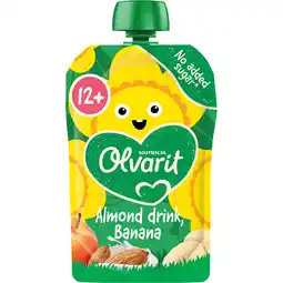 Jumbo Olvarit Knijpfruit Amandeldrink Banaan 12+ Maanden 100 g aanbieding