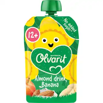 Jumbo Olvarit Knijpfruit Amandeldrink Banaan 12+ Maanden 100 g aanbieding