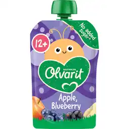 Jumbo Olvarit Knijpfruit Appel Blauwe Bes 12+ Maanden 100 g aanbieding