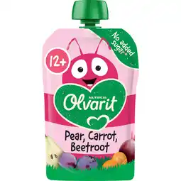 Jumbo Olvarit Knijpfruit Peer Wortel Rode Biet 12+ Maanden 100 g aanbieding