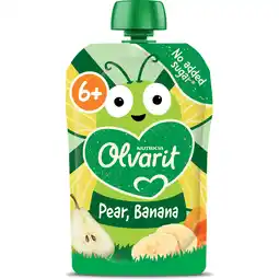 Jumbo Olvarit Knijpfruit Peer Banaan 6+ Maanden 100 g aanbieding