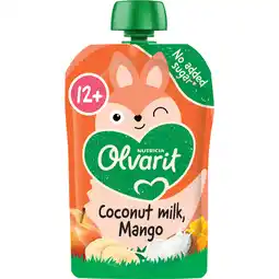 Jumbo Olvarit Knijpfruit Kokosmelk Mango 12+ Maanden 100 g aanbieding