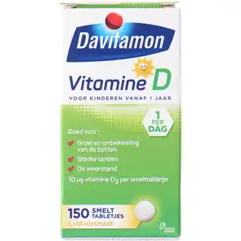 Jumbo Davitamon Vitamine D smelttabletten voor kinderen, 150 stuks aanbieding
