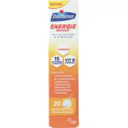 Jumbo Davitamon Energie Boost bruistabletten, 20 stuks aanbieding