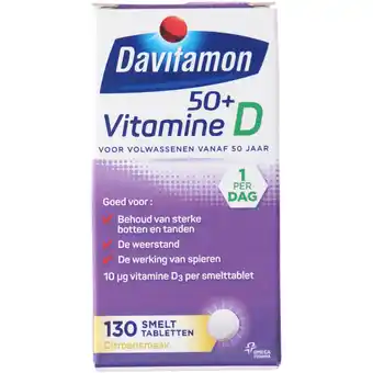 Jumbo Davitamon Vitamine D smelttabletten 50+, 130 stuks aanbieding