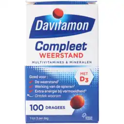 Jumbo Davitamon Compleet weerstand dragees, 100 stuks aanbieding