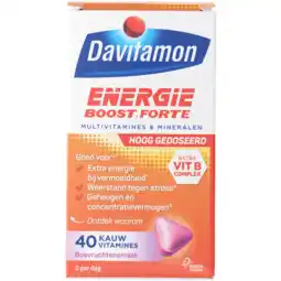 Jumbo Davitamon Energie Boost Forte kauwvitamines, 40 stuks aanbieding
