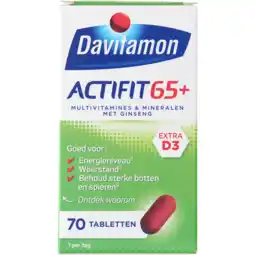 Jumbo Davitamon Actifit 65+ tabletten, 70 stuks aanbieding