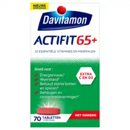 Jumbo Davitamon Actifit 65+ tabletten, 70 stuks aanbieding