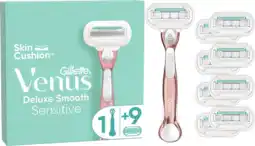 Coolblue Gillette Venus Deluxe Smooth Sensitive + 9 Navulmesjes aanbieding