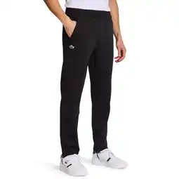 Foot Locker Lacoste Interlock Broeken Heren - Zwart - Maat XS - Poly Fleece aanbieding