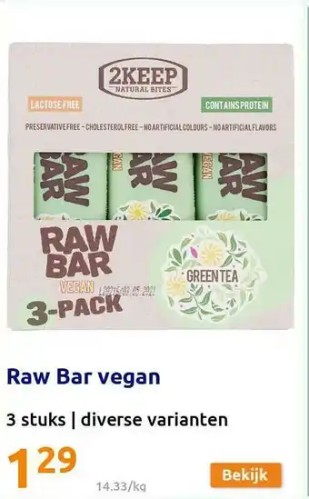 Action Raw Bar Vegan aanbieding