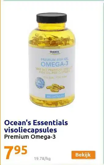 Action Ocean's Essentials Visoliecapsules Premium Omega-3 aanbieding