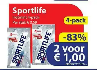 Die Grenze Sportlife Hotmint 4-Pack aanbieding