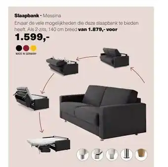 Sijben Slaapbank Messina aanbieding