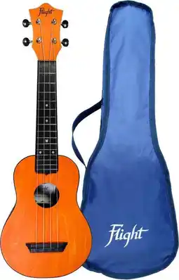 Bol.com Flight Sopraan Ukelele - Travel Series - Oranje - TUS35OR aanbieding