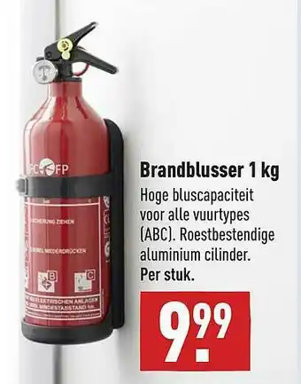 ALDI Brandblusser 1 Kg aanbieding