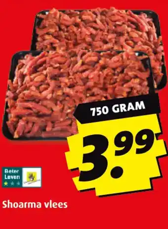 Boni Shoarma vlees aanbieding
