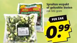 Boni Spruiten verpakt of gekookte bieten aanbieding
