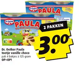 Boni Dr. Oetker Paula toetje vanille choco aanbieding