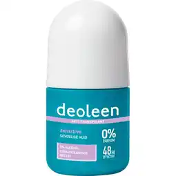 Etos Deoleen Sensitive Anti-Transpirant Deodorant Roller 50 ML aanbieding