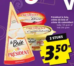 Boni Président le brie, crème de brie of crème de camembert aanbieding