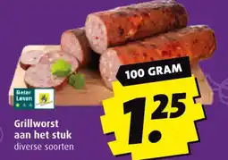 Boni Grillworst aan het stuk aanbieding