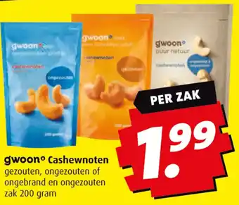 Boni Gwoonº Cashewnoten aanbieding