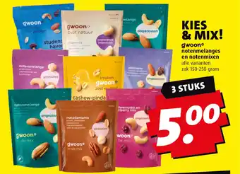 Boni Kies & mix Gwoon notenmelanges en notenmixen aanbieding