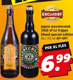 Boni Jopen meesterstuk 2026 of La Trappe blond special edition aanbieding