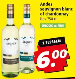 Boni Andes sauvignon blanc of chardonnay aanbieding