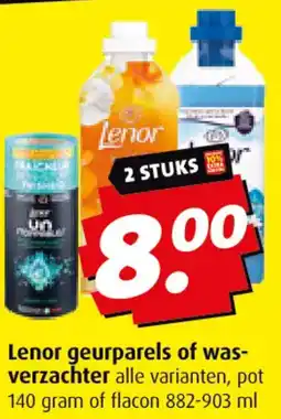 Boni Lenor geurparels of was verzachter aanbieding